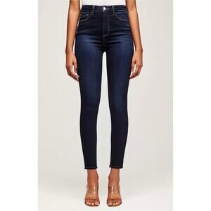 L'Agence Women's Katrina Ultra High Rise Skinny Jeans Size 27 Lapis Dark Wash
